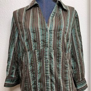 Apt 9 Button Down Dress Top